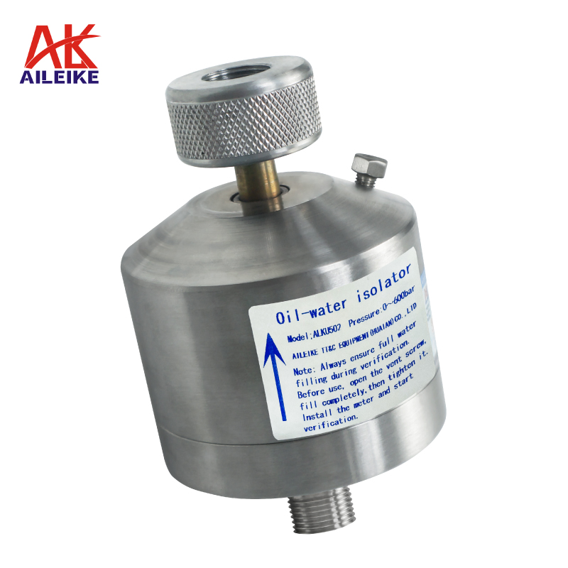 Aileike Oil Water Isolator Alku502 Pressure Calibration Oil-Water Separation Calibrator Pressure Pump Oil-Water Isolation Filter 0~600bar
