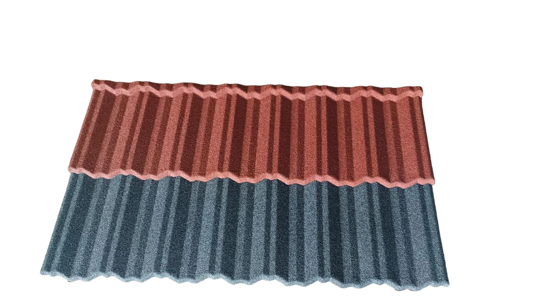 Heat-Insulating Colored Stone Metal Material Aluminum Zinc Coated Sand Tile