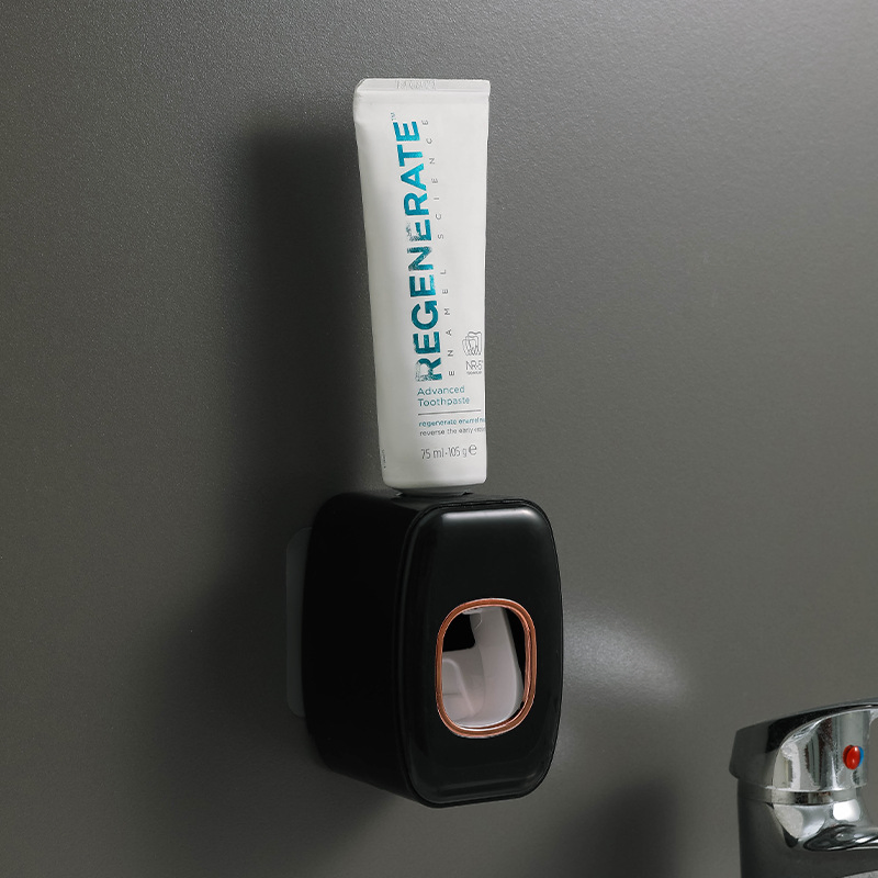 Bathroom Fully Automatic Toothpaste Squeezer Wall-Mounted Punch-Free Lazy Toothbrush Holder