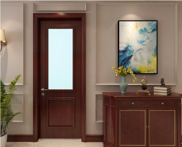 Premium 2030mm Waterproof Louver Door with Durable Film Finish