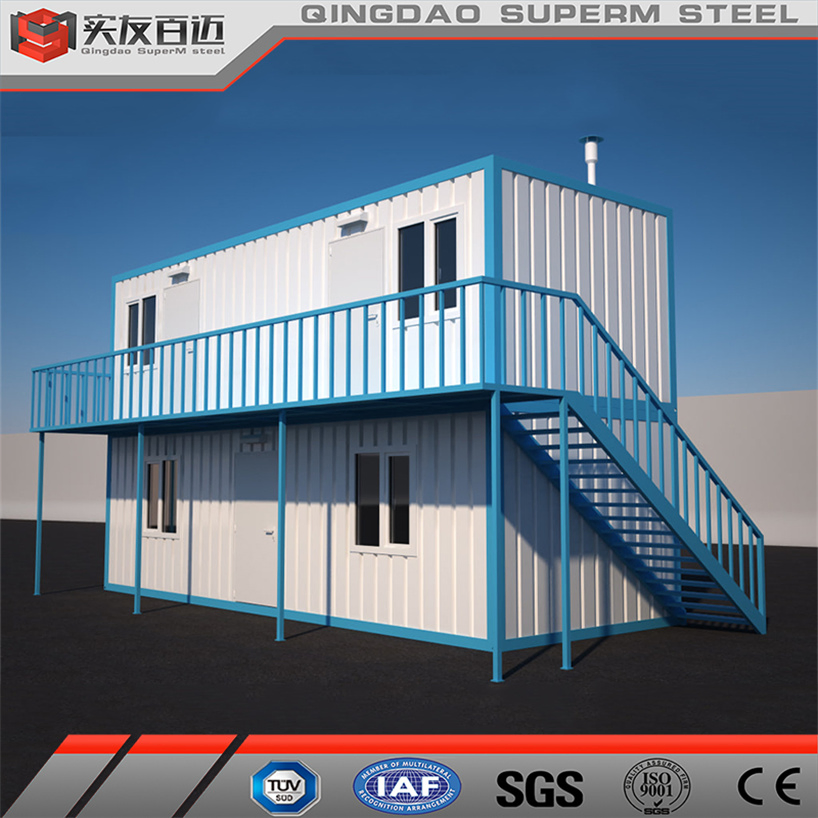 Earthquake and Hurricane Resistant Residentieal Foldable House Container Homes with Solar Panel