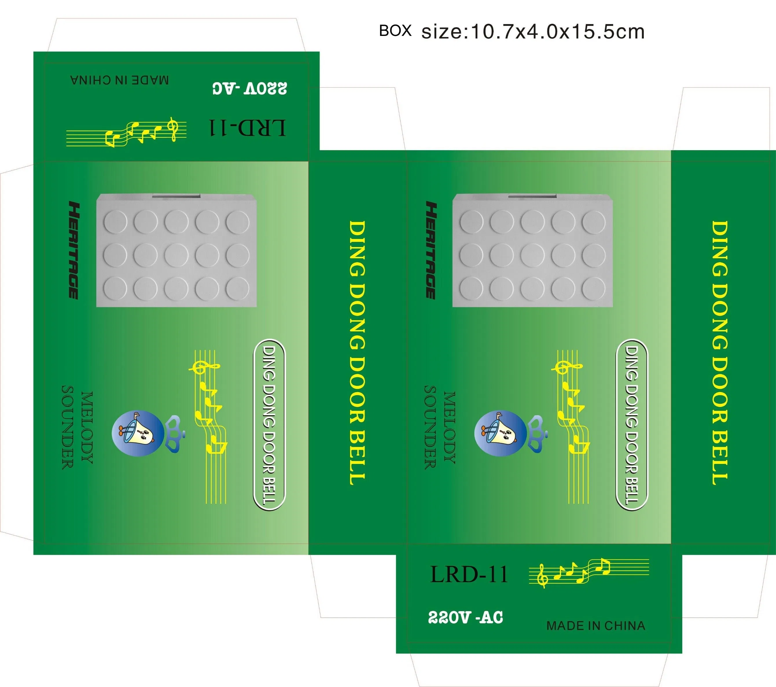 5mechanical Striking Wired Dingdong Doorbell Wt-14