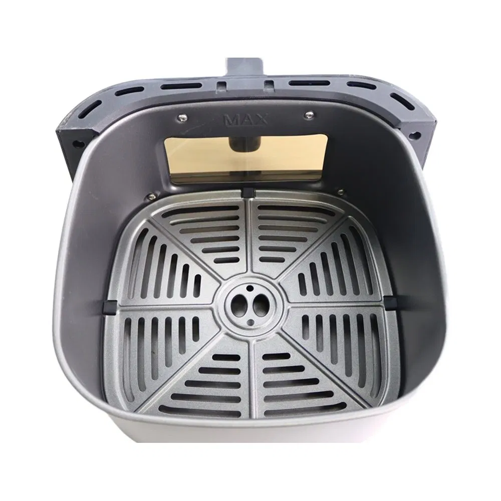 12L Stainless Steel Electric Kitchen Deep Fryer Modern Square Healthy Digital Air Fryer with LCD Display for Home Cooking