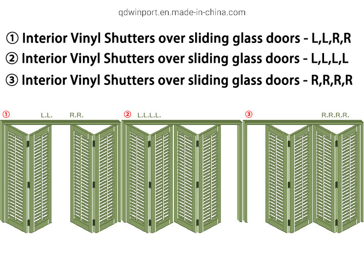 Real Manufacturer PVC Plantation Shutters (WPPWS SERIES)