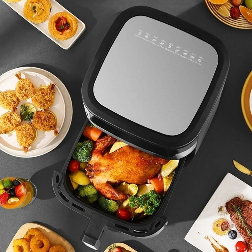 OEM Custom 110-240V PTFE Stainless Steel Electric Digital Air Fryer Used for Commercial