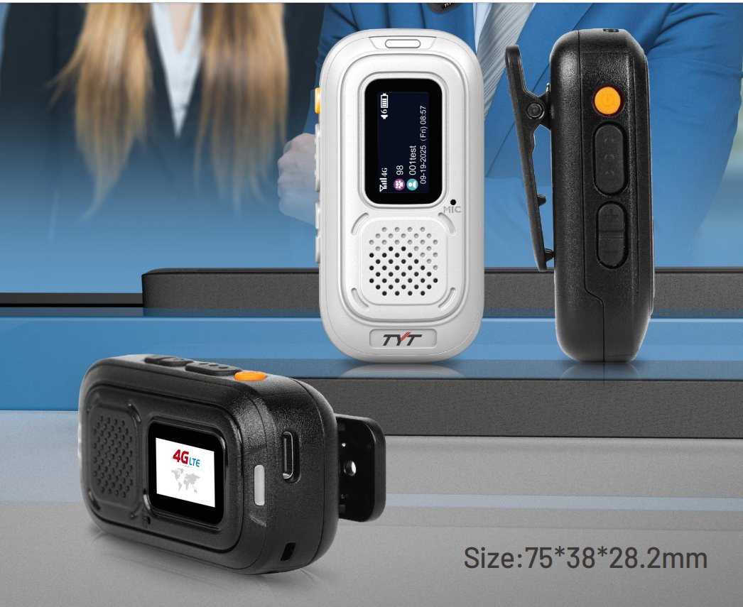 Tyt IP Network Walkie Talkie L8 with Vox 4glte Color Poc Radio Mini Size