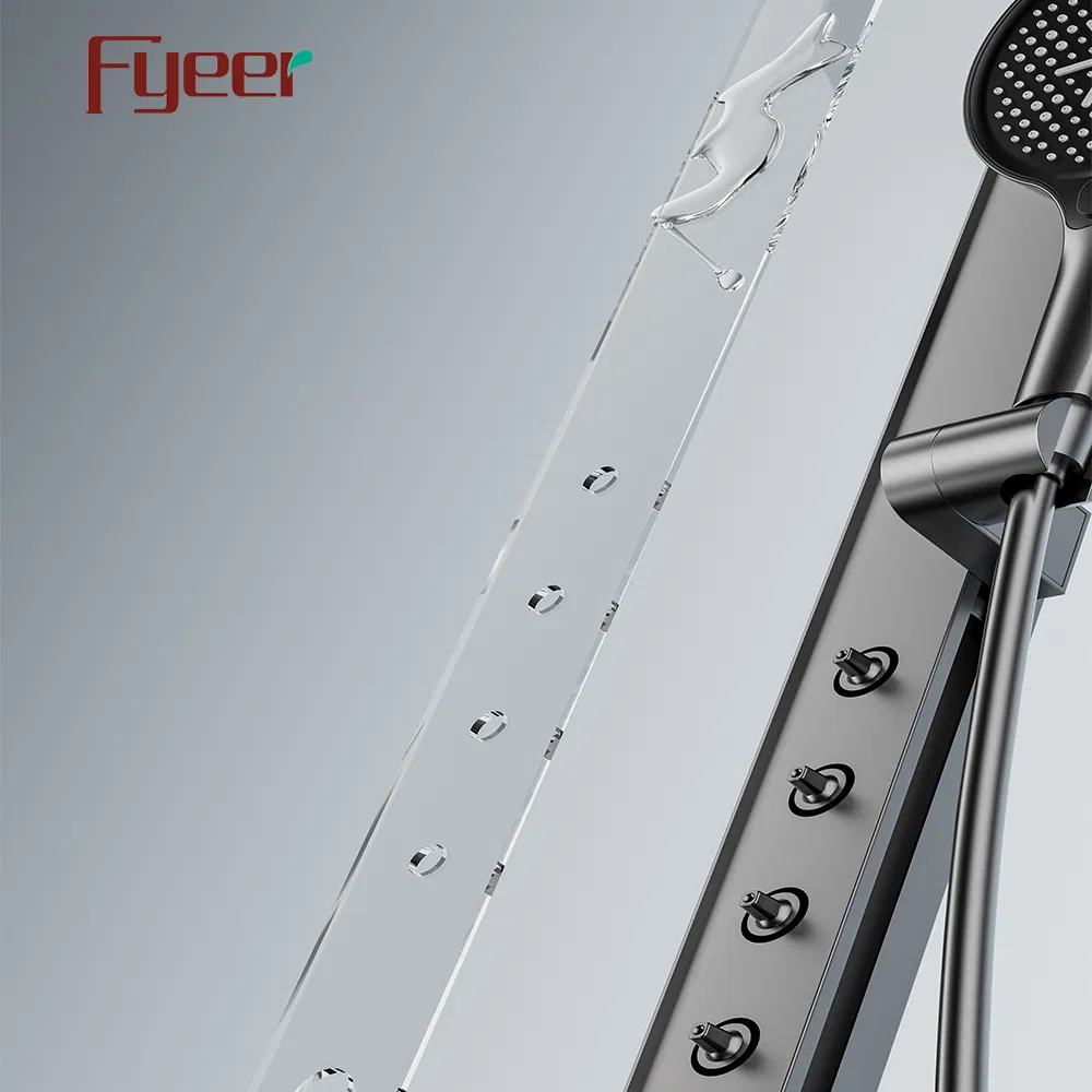 Fyeer Smart Digital Thermostatic Shower Set with Lumbar Massage SPA