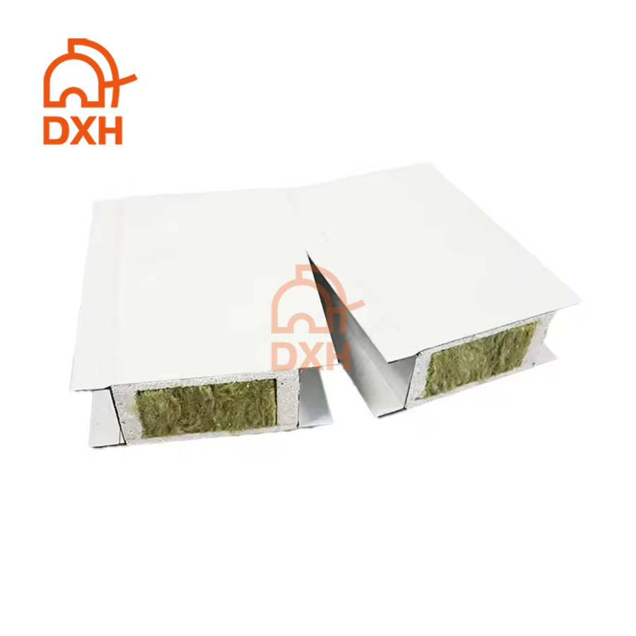 Daxiang Pre Fabrication Prefabricated House 75mm 100mm Thermal Insulation Exterior Insulation Wall Prefab Building Magnesium Oxide Rock Wool Sandwich Panel