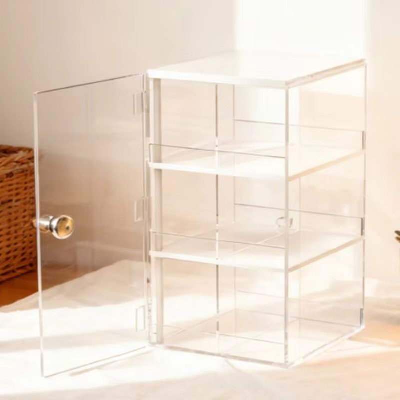 High Precision High Grade Ultra Clear Lockable Acrylic Display Box for Coffee Shop Menu Display