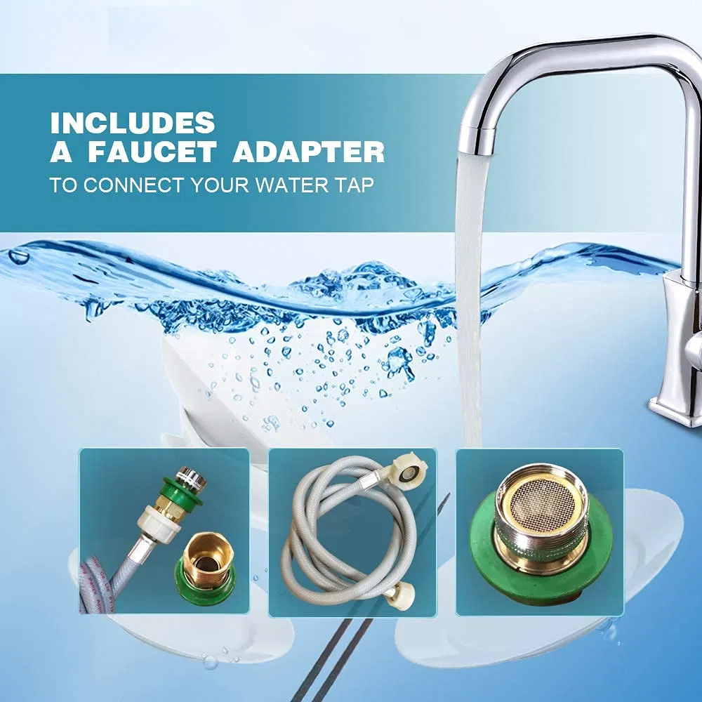 New Design Portable Hookup Needed Programs High Temperature Cyclone Spray Dishwasher