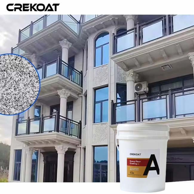 Natural Mica Flakes Black Customized Color Building Surface Granite Spray Stone Paint