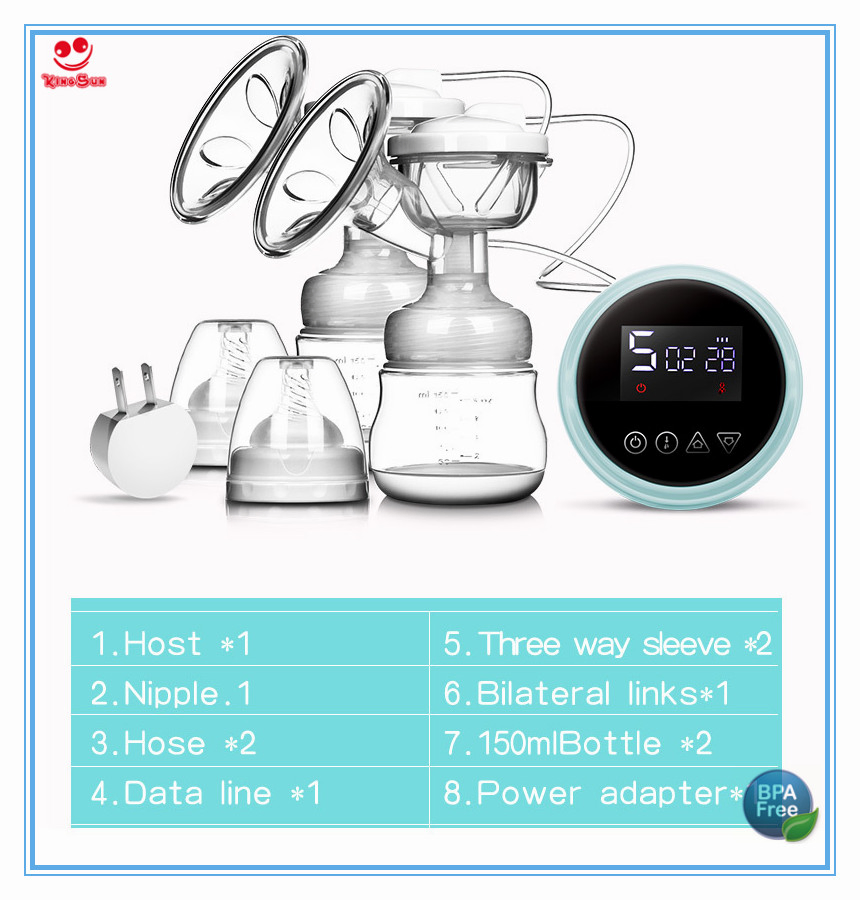 Wholesale Automatic Double Charging Breast Pump Massage Milker