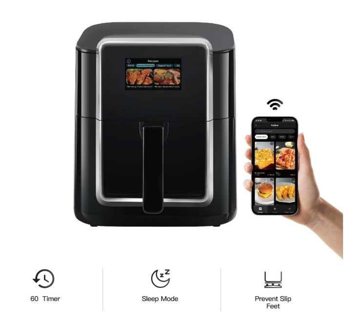 Kitchenidea Air Fryer A01 Visual Window 7L WiFi Connection and APP Remote Control