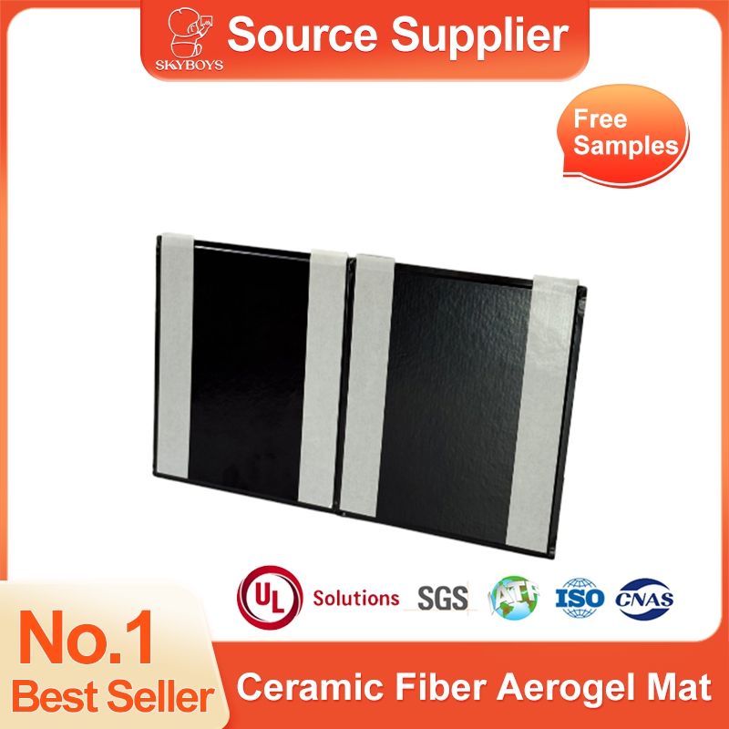 Insulation Fiber Insulation Jacket Silica Aerogel Insulation Sheet Blanket Ceramic Fiber Aerogel Mat for Oil Gas Pipeline Insulation