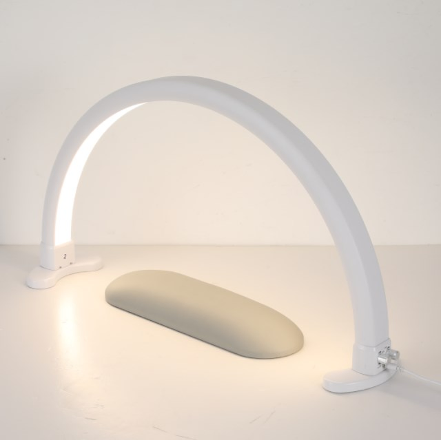 OEM/ODM Half-Moon LED Nail Lamp Bling Light-Slim LED Nail Table Light Lamp for Nail Salons Manicurist