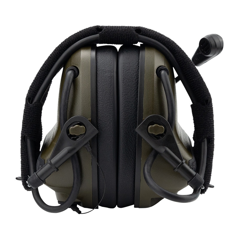 Electronic Pickup Noise-Canceling Tactical Headphone with Dual-Channel Ptt