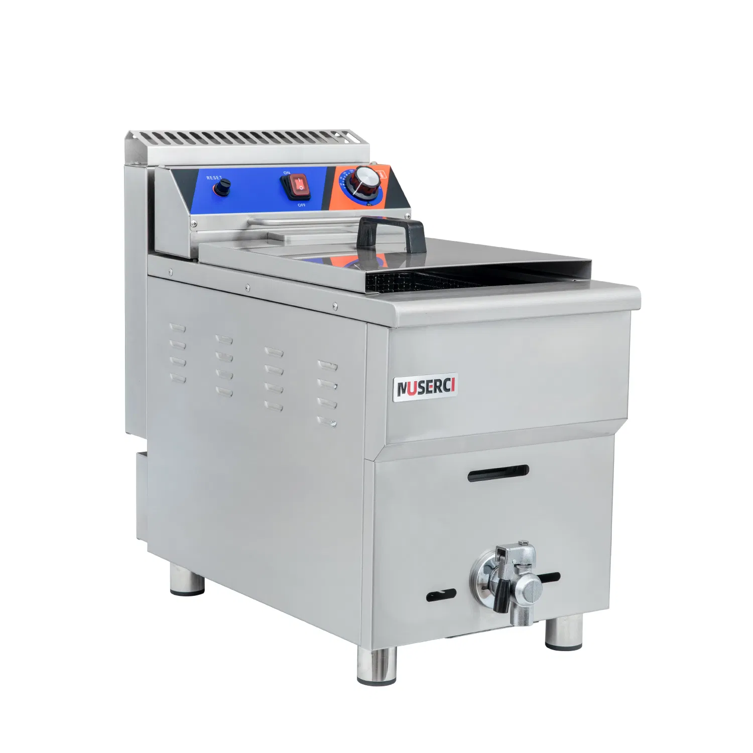 Versatile Fryer with Safe Operation and Non-Stick Basket