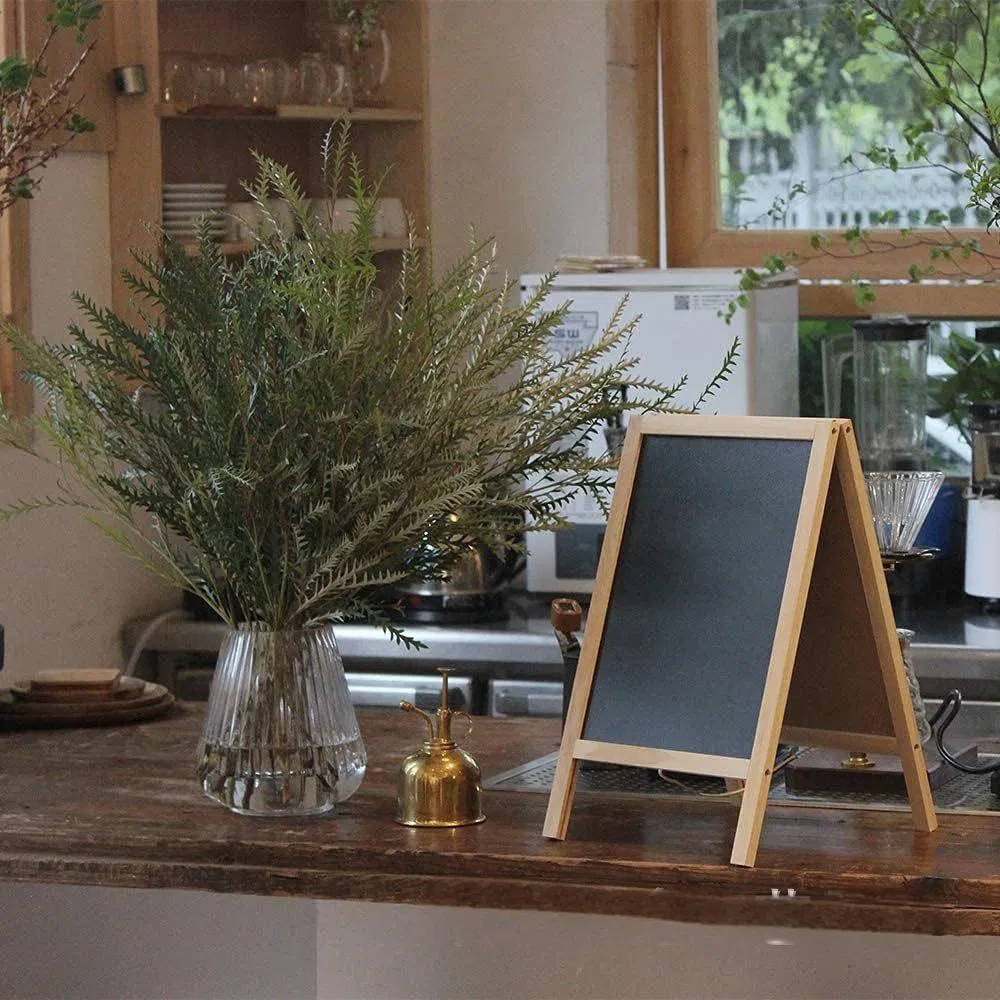 Retro Landing Vertical Small Blackboard Shelf Billboard Stall Display Brand Coffee Shop with Price Menu Writing Board