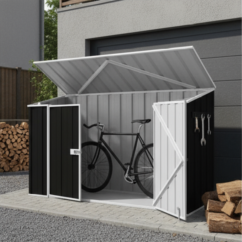 Metal Bike Storage Shed Outdoor Motorcycle Bicycle Garden Shed