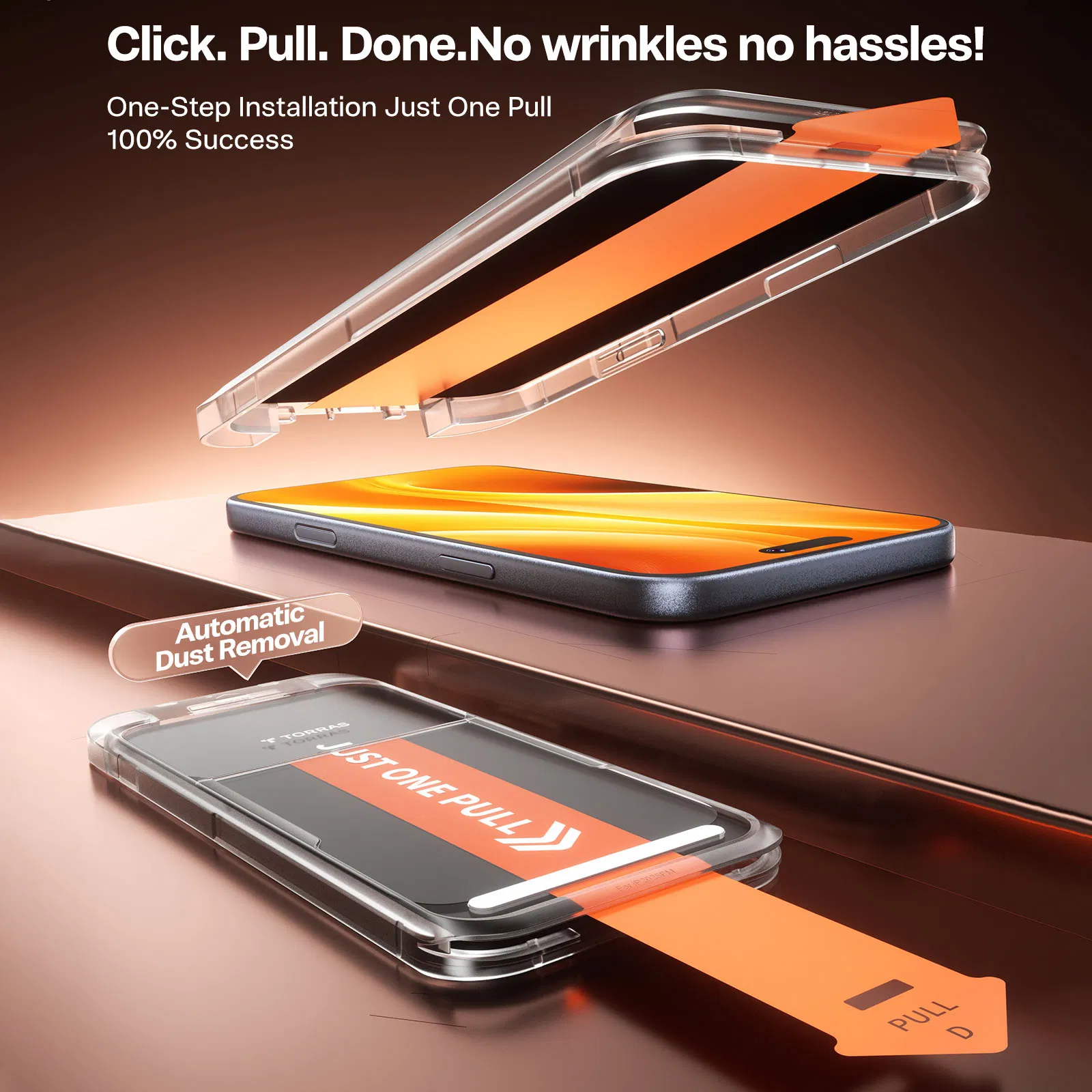 Защитное стекло Torras Anti Spy для iPhone 17 PRO Max