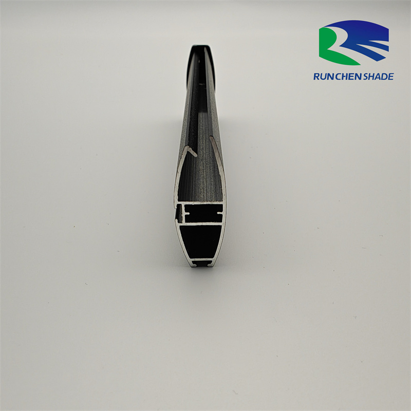 Black Anodized Aluminum Roller Shutter Door Profile Aluminum Profile