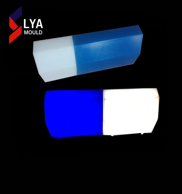 Garden PE Colorful Plastic LED Light Curbstone Light
