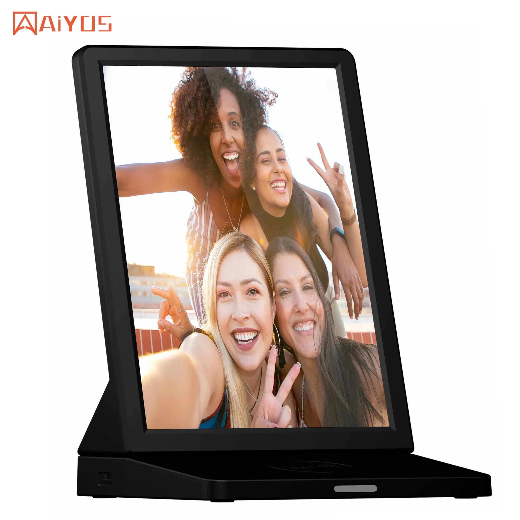 9.7inch Android WiFi 6 Version with 9.7" IPS LCD Advertising Player with Wirelss Charge Table Display