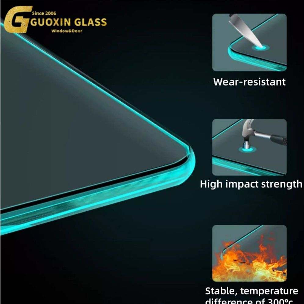 Premium Fire-Resistant Tempered Glass Plate for Safety Solutions