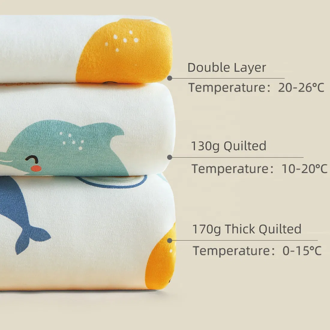 Wholesale Organic Cotton Infant Toddler Sleep Sack Constant Temperature Thickest Round Kids Baby Sleeping Bags