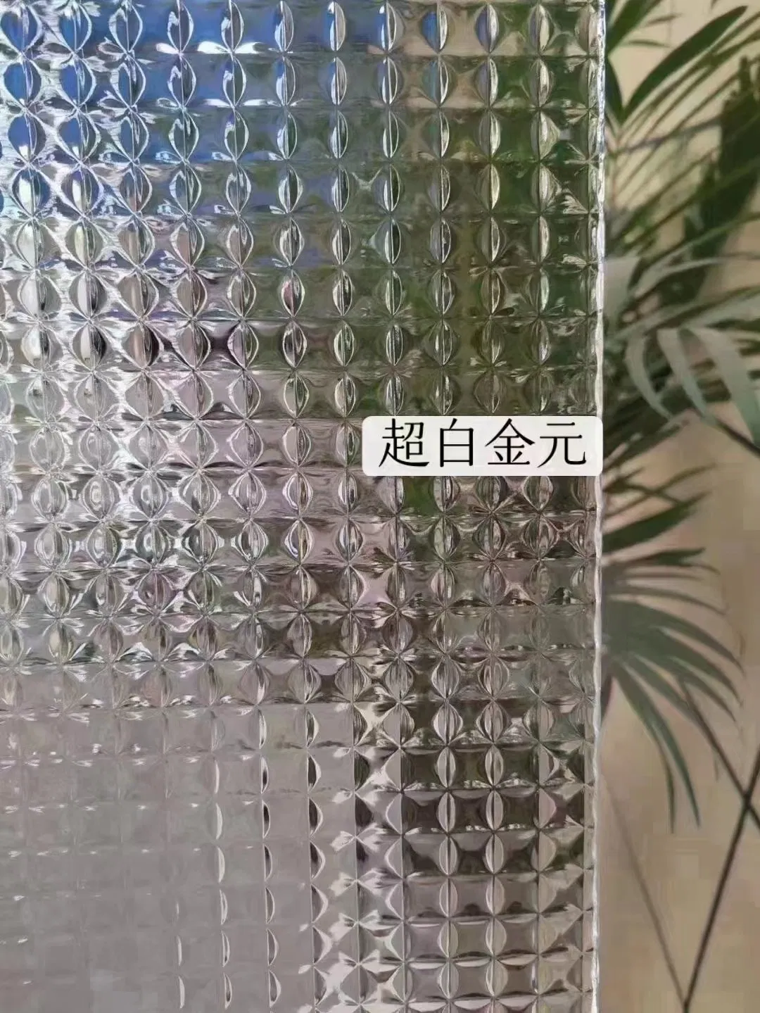 Pattern Glass Size 3300X2140mm Fit for Decorative Glass