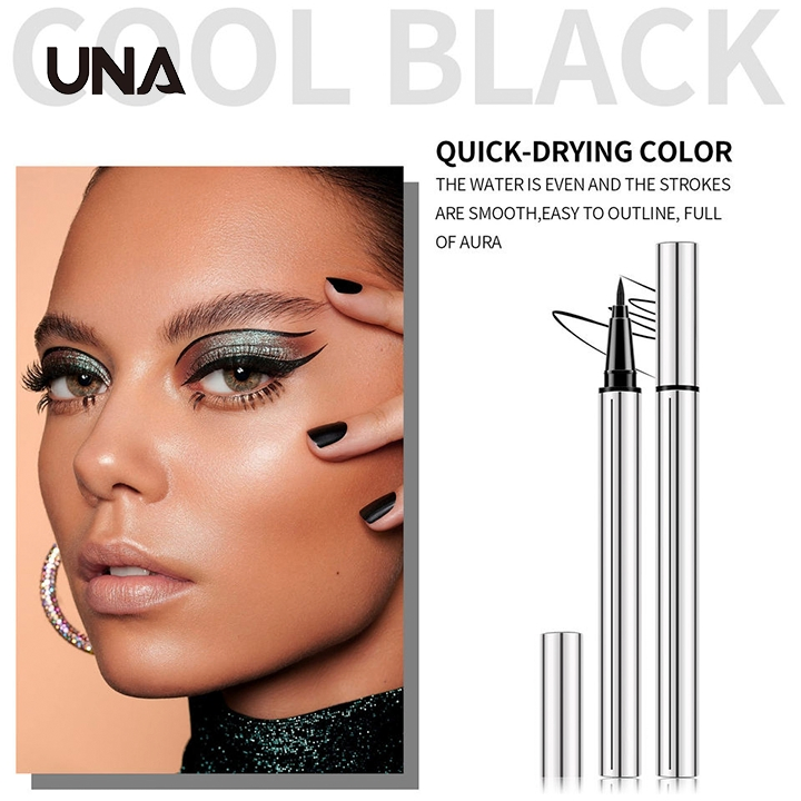 Black Color Waterproof Liquid Eyeliner and Eyebrow Makeup Pencil Long Lasting Mineral Eyeliner