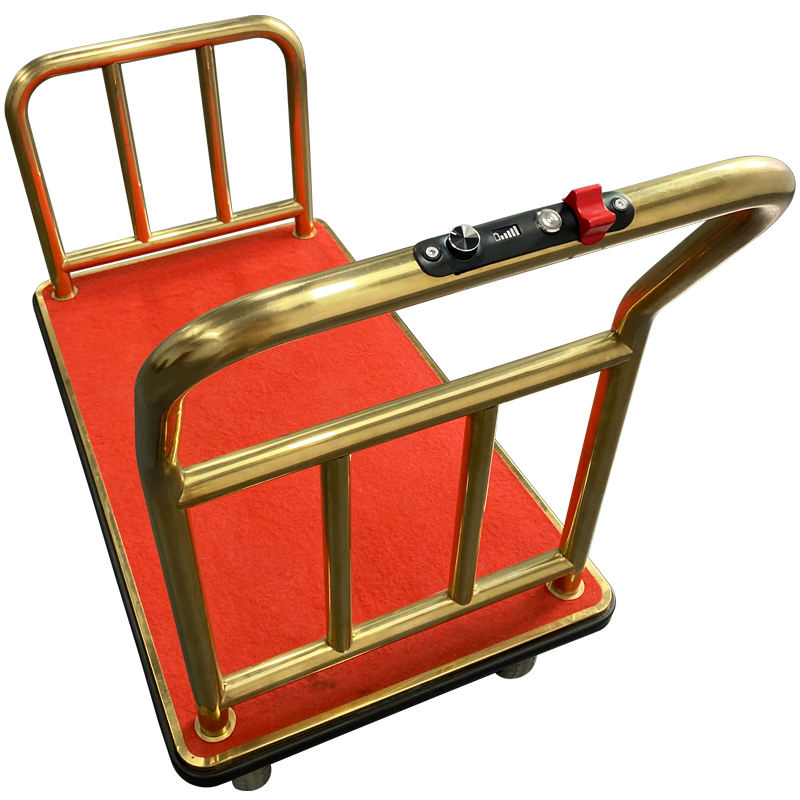Luxury Liqhtweight Electric Birdcage Luggage Cart Silent Hotel-Approved Amenities