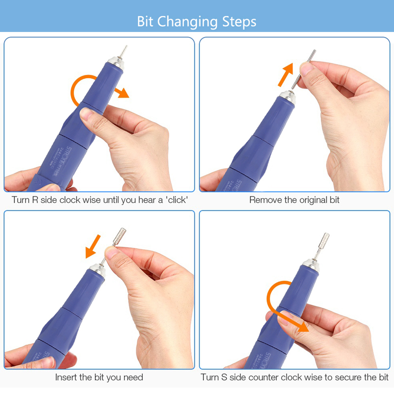 Jewelry Tools Equipment 40000rpm Professional Nail Efile Drill for Acrylic Nails Gel Nail Polish Nail Salon Manicure Tool Set