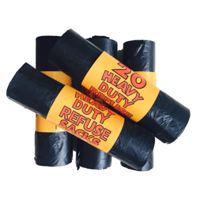 HDPE LDPE PE PLA Biodegradable Roll 13 33 42 50 55 56 65 Gallon Big Large Heavy Black Plastic Household Industrial Construction Waste Rubbish Trash Garbage Bag