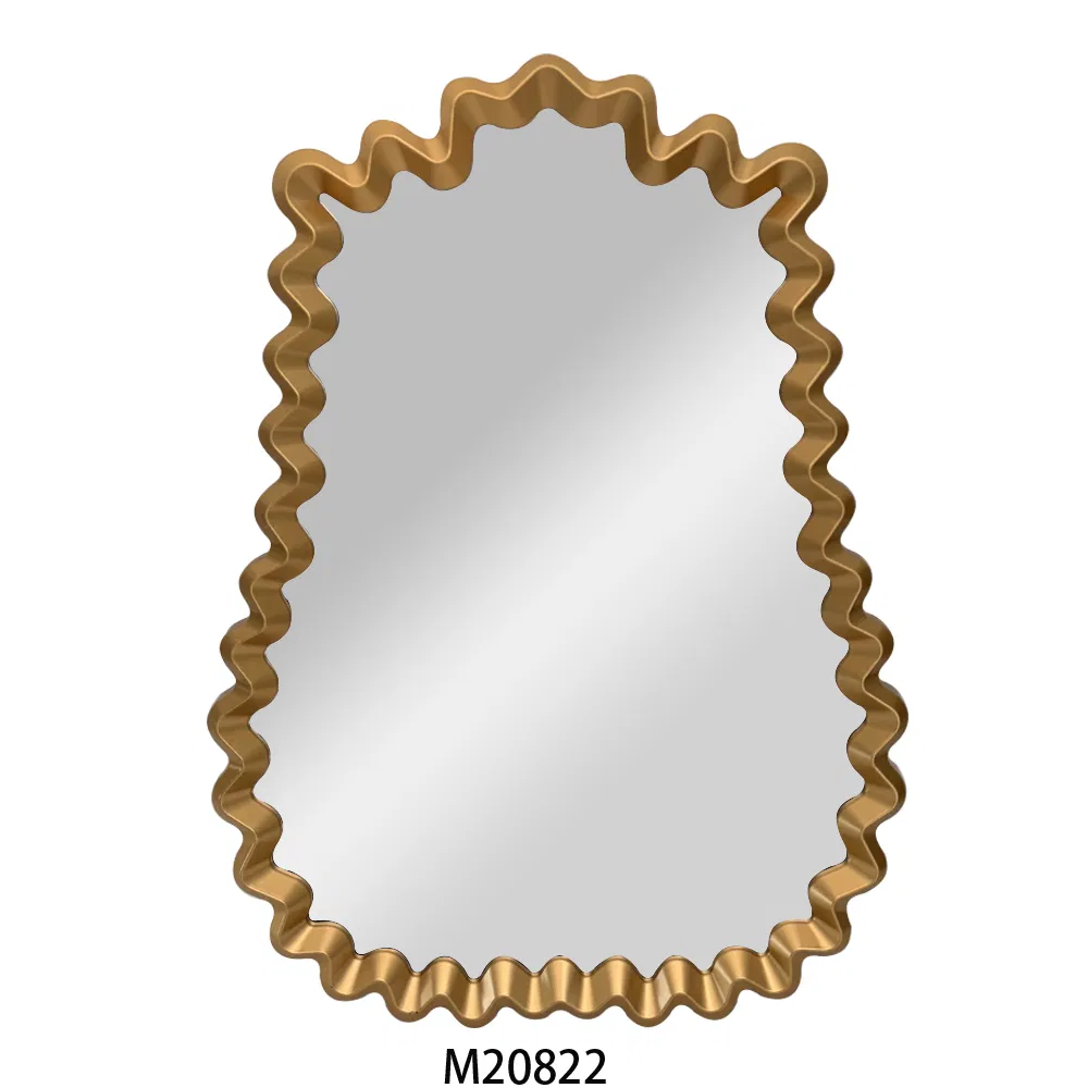 Decorative Wall Mounted Hand Made Gold Mirror for Home Interior and Living Room Mirror