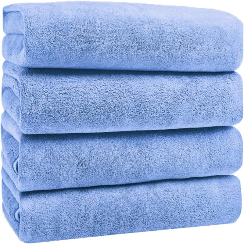 Brighthomey Microfiber Coral Fleece Baby Face Towels Absorbent Wash Cloths