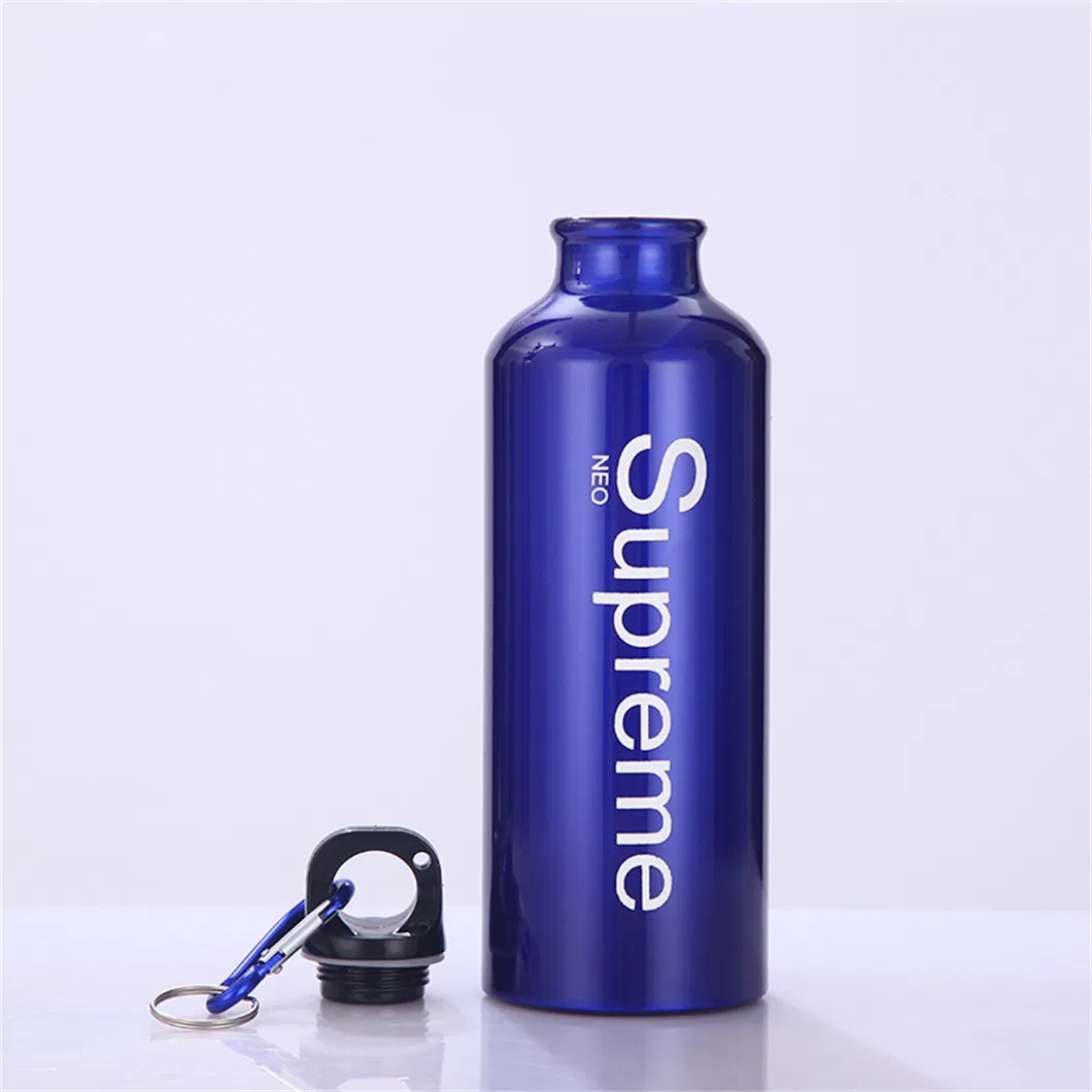 Custom Logo Lightweight Gmy Water Bottle Aluminum Cycling Water Bottle with Carabiner
