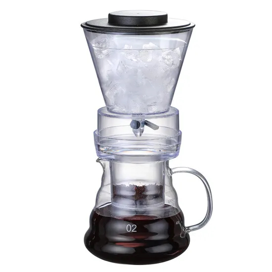 Adjustable Dripper Pot Cold Brew Maker Reusable Ice Drip Coffee Pot, Cold Brew Drip Glass Pot W17_9