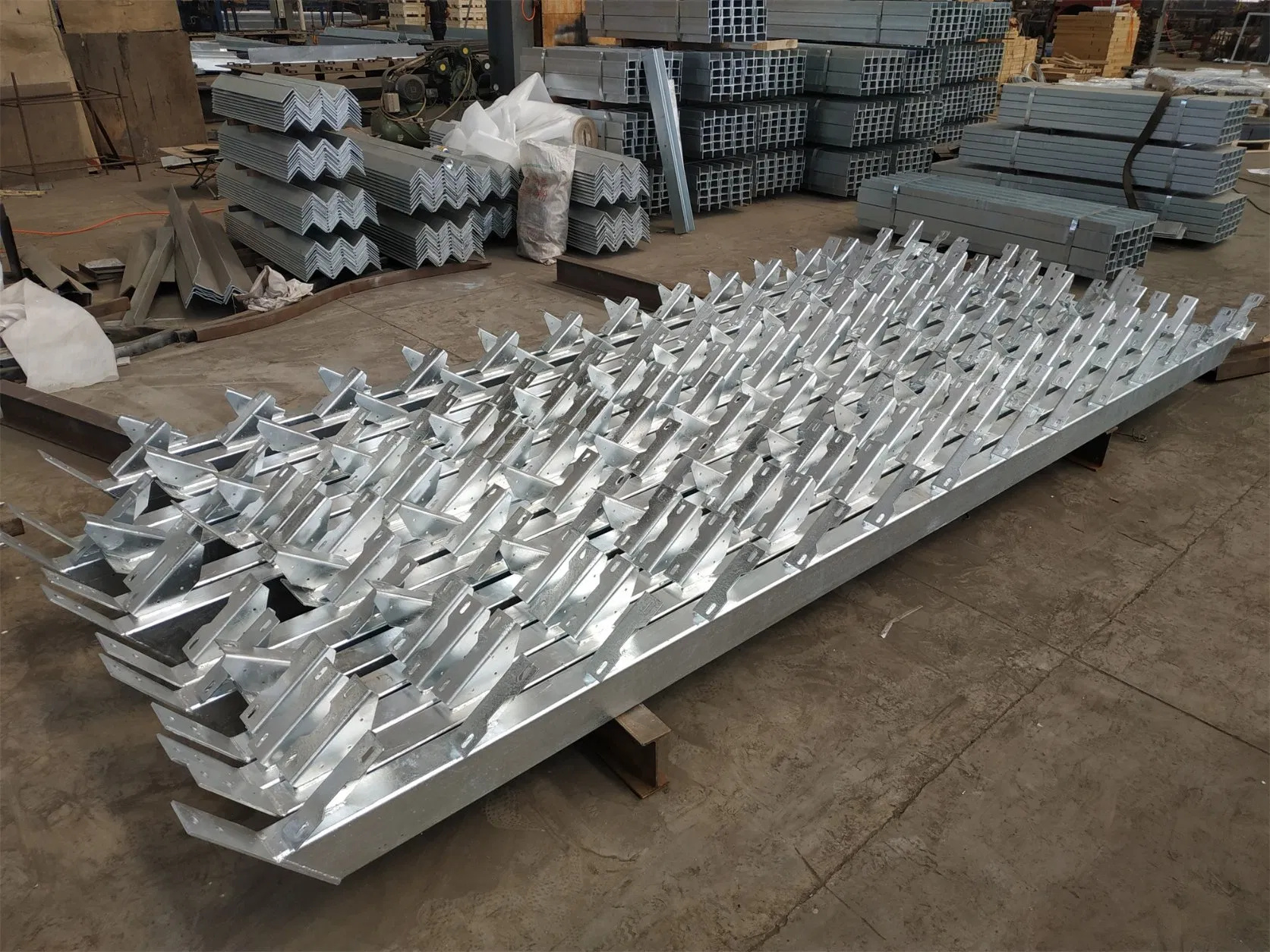 Customized Australian Standard Steel Stairs Hot DIP Galvanised Customer Surface Treatment Stringers