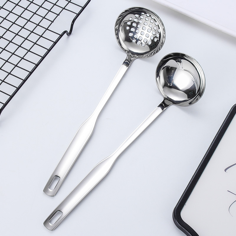 Large Hanging 304 Stainless Steel Household Cooking Hot Pot Soup Slotted Spoon