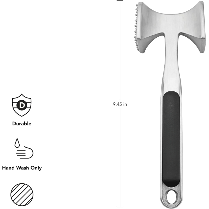 Durable Easy Metal Hand Wash Pounding Meats Nuts Shellfish Gourmet Meat Tenderizer