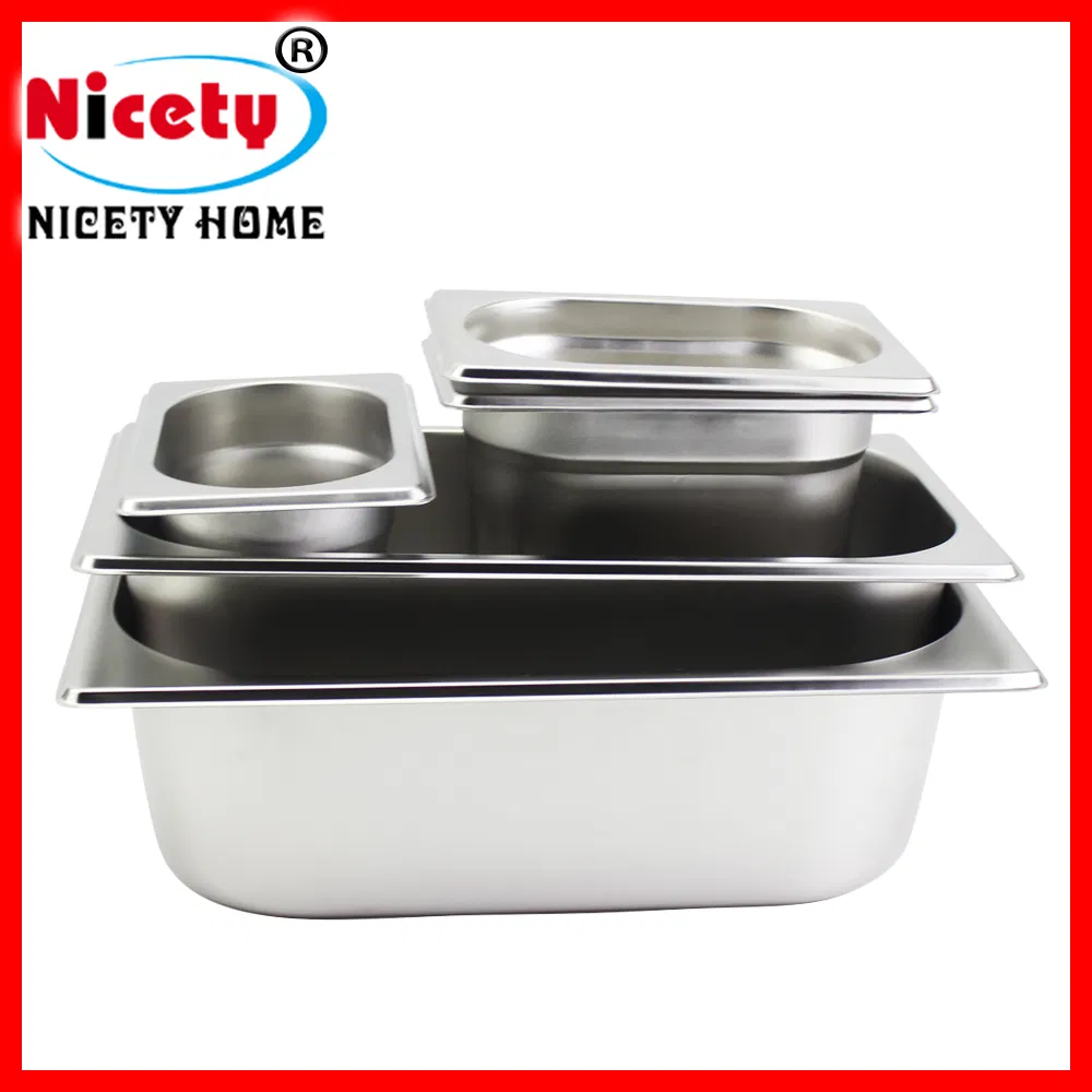 Large Capacity Stainless Steel Buffet Plate Food Sorting Basin Storage Container Serving Plate
