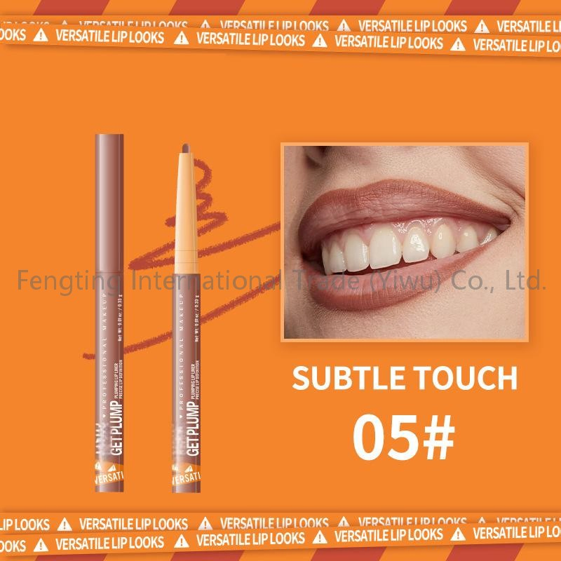 2025 New Design Wholesale Vegan Natural Nude Pink Lip Pencil Makeup Brand Vegan Private Logo Lip Liner
