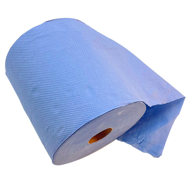 Wholesale Recycled Paper Hand Paper 2ply Blue Hand Paper Towel for Home