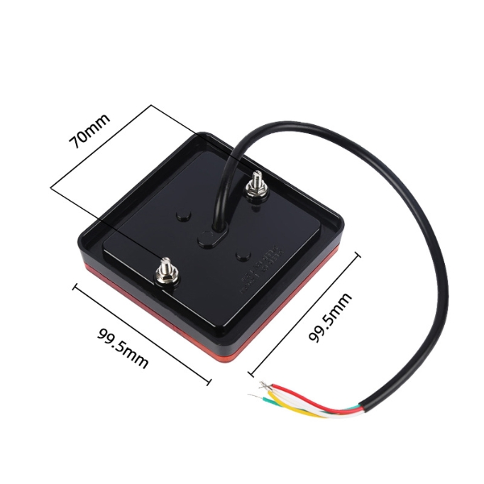 Rectangular LED Combination Tail Lamp for Truck Trailers