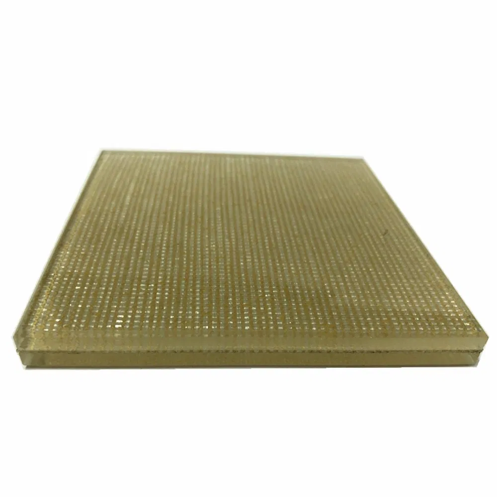 5mm+5mm Tempered Laminated Wire Glass for Interior Decoration (PLW-TP)