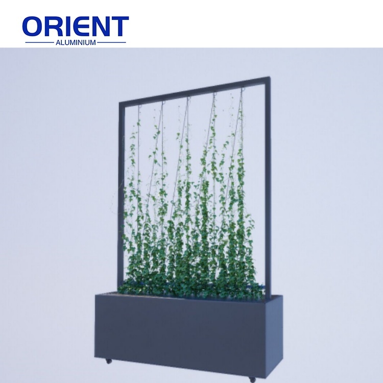 Горшки алюминиевые квадратные большие уличные