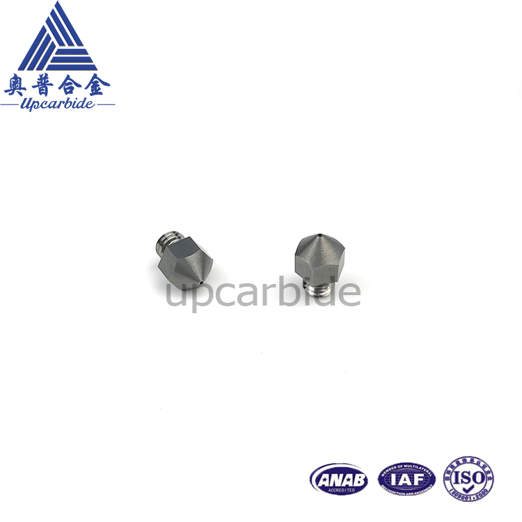 3D 0.4mm Orificial M6 Customize Tungsten Carbide Steel Nozzles