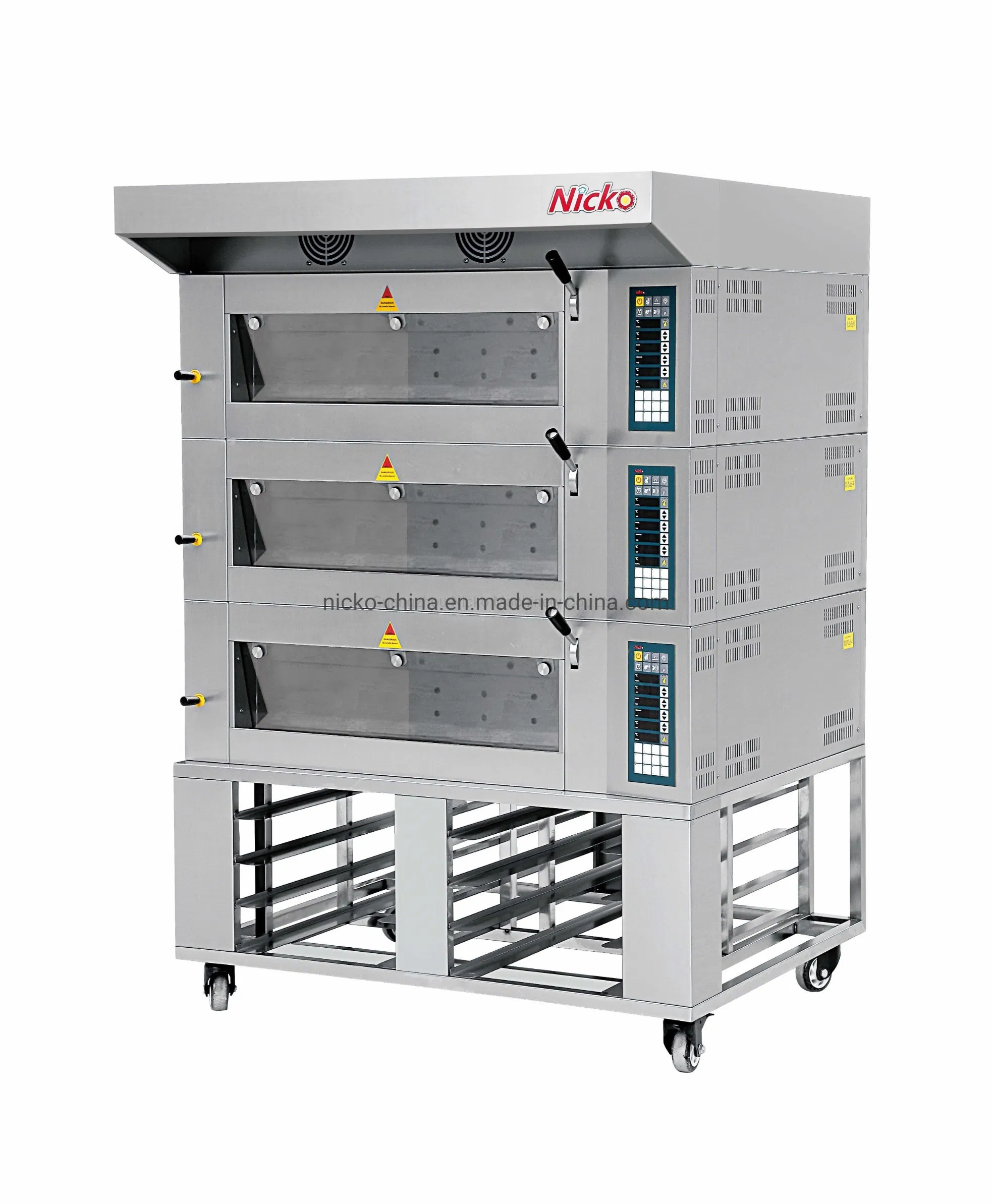 Food Machinery Kitchen Set Convection Oven 3 Decks Commercial Oven