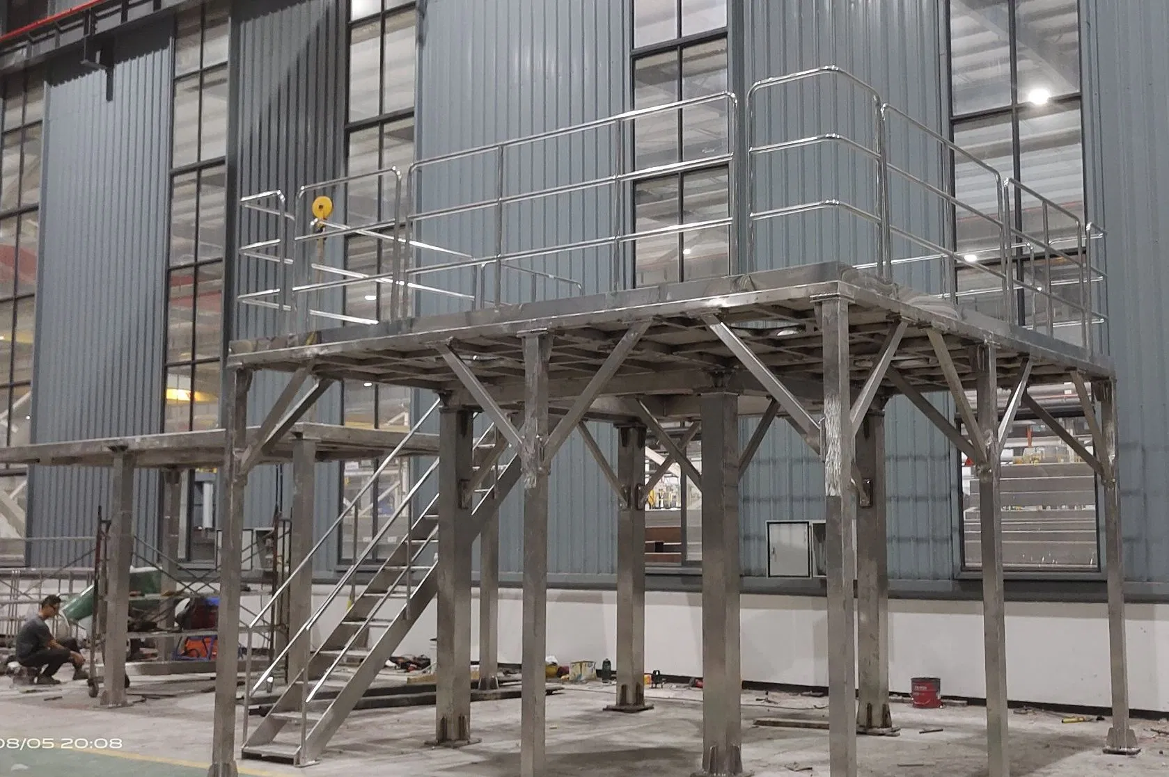 High Quality Rapid Installation Industrial Steel Stairs for Heavy Industrial Site